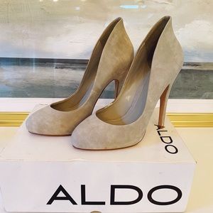 Aldo ‘Fawson’ Gray Suede Heels Pumps